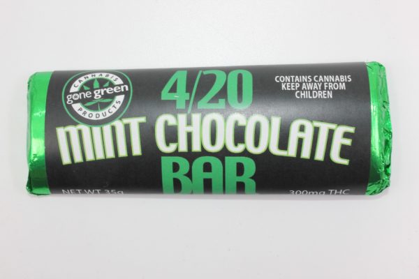 4/20 300mg Mint Chocolate Bar from Newmarket weed dispensary
