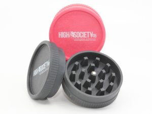 High Society 416 Weed Delivery Grinder Red Black