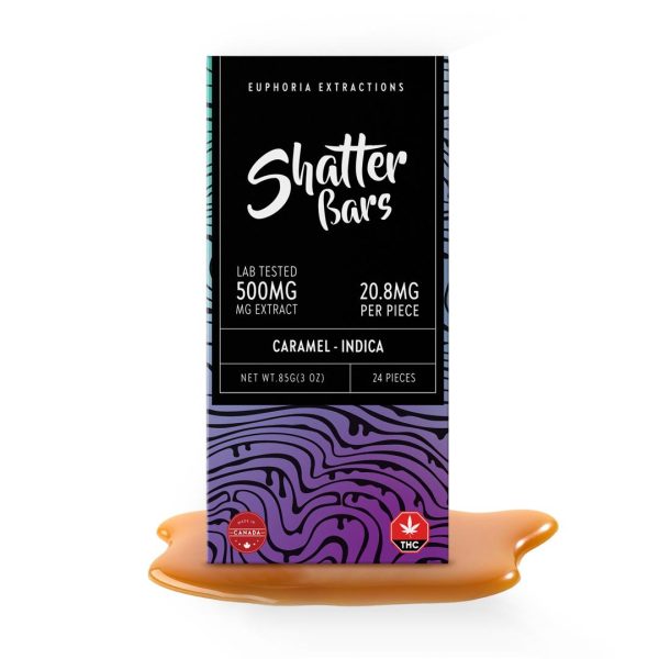 (500MG THC) CARAMEL SHATTER BAR - EUPHORIA EXTRACTIONS - Image 2