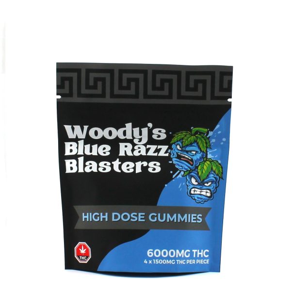 (6000MG) BLUE RAZZ BLASTERS - WOODY'S